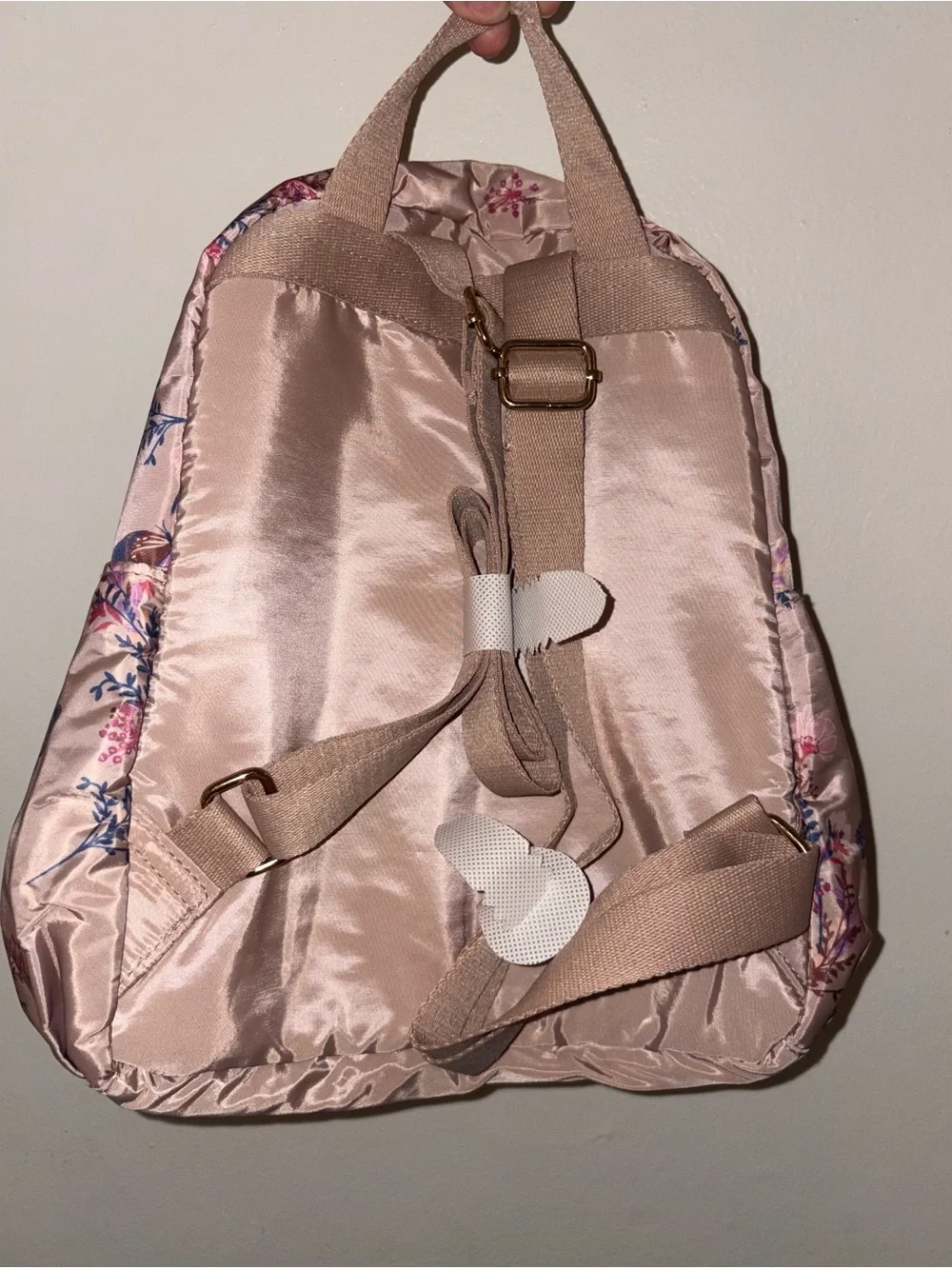 NWOT Butterfly Floral Mini Backpack with Tassel Detail